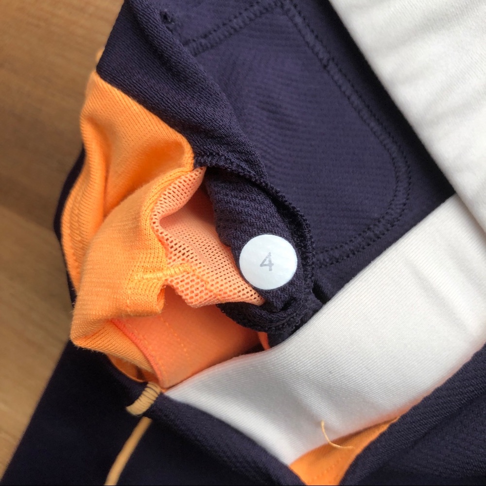 Lululemon Spin It To Win It Tank Navy White Orange - Picture 5 of 10